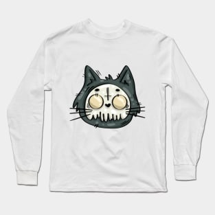 Cats Halloween, Gothic Kittens Long Sleeve T-Shirt